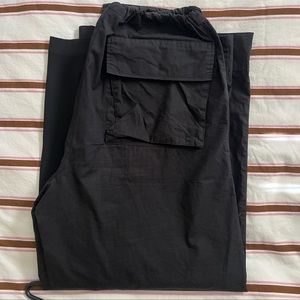 Local European Wide Leg Multi Pocket Pant - Black